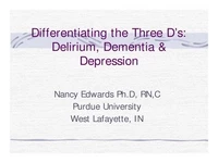 Thumbnail for Delirium vs. Dementia vs. Depression