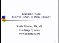 Thumbnail for Telephone Triage: To Err is Human, To Delay Is Deadly