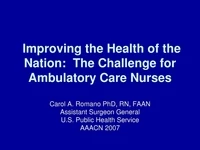 Thumbnail for Keynote Address: Improving the Health of the Nation: The Challenge for Ambulatory Care Nurses
