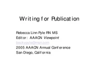 Thumbnail for Writing for Publication