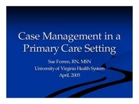 Thumbnail for In-Brief - Case Management in a Primary Care Setting * Nursing Care Management for Chronically Ill Elders