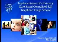 Thumbnail for Implementation of a Primary Care-Based Centralized RN Telephone Triage Service