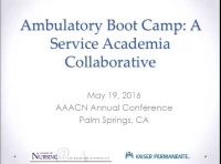 Thumbnail for Ambulatory Care Boot Camp: A Service-Academia Collaborative