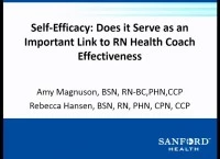 Thumbnail for Self-Efficacy: Does It Serve as an Important Link to RN Health Coach Effectiveness?