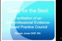 Thumbnail for Quest for the Best - Interprofessional Evidence-Based Practice Council