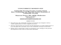 Thumbnail for Telehealth Nursing Practice Vendor Panel