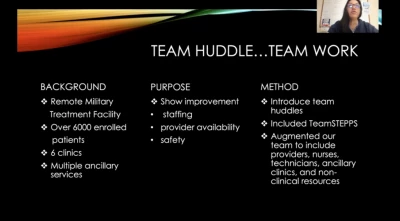 Thumbnail for The Use of Team Huddles to Increase Communication and Decrease Patient Harm