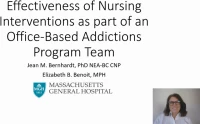 Thumbnail for Effectiveness of Nursing Interventions as Part of an Office-Based Addiction Program Team