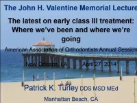 Thumbnail for 2014 Annual Session - The Latest on Early Class III Treatment: Where We've Been and Where We're Going