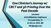 Thumbnail for One Clinician's Journey with 3D Imaging and 3D Printing Over the Past Decade / Intraoral Scanners and 3D Printers: Is it Time to Upgrade Your Digital Toolbox?