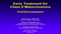 Thumbnail for Point: Early Correction of Class II Malocclusions – Is it Effective?