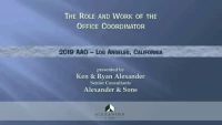 Thumbnail for The Role and Responsibilities of the Office Coordinator