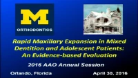 Thumbnail for Rapid Maxillary Expansion in Mixed Dentition and Adolescent Patients: An Evidence-based Approach