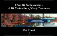 Thumbnail for Class III Malocclusion: An Evaluation of Early Treatment