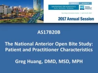 Thumbnail for The National Anterior Open Bite Study: Patient and Practitioner Characteristics