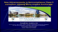 Thumbnail for New Advancements in Noncompliance Class II Correction Utilizing Micro-implant Anchorage