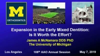 Thumbnail for Expansion in the Early Mixed Dentition: Is It Worth the Effort?