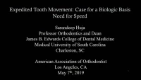 Thumbnail for Expedited Tooth Movement: What is the Case for a Biologic Basis?