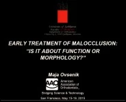 Thumbnail for 2015 AAO Annual Session - Early Treatment of Malocclusion: Is it About Function or Morphology? / Serial Extraction: Do We Do That Anymore?