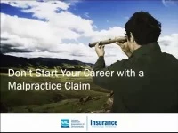 Thumbnail for 2013 AAO Webinar - Don't Start your Career with a Malpractice Claim