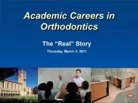 Thumbnail for 2011 AAO Webinar - Academic Careers in Orthodontics - No CE credit is offered for this lecture