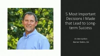 Thumbnail for Five Important Decisions I Made that Lead to Long Term Success