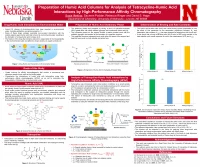 Thumbnail for Preparation of humic acid columns for analysis of tetracycline-humic acid interactions by high-performance affinity chromatography