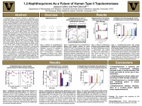 Thumbnail for 1,2-Naphthoquinone as a poison of human type II topoisomerases