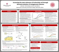 Thumbnail for Increasing the toxin tolerance of Escherichia coli through directed evolution of metagenomic libraries