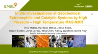 Thumbnail for In Situ Investigations of geochemical, extremophile and catalytic systems by high pressure: high temperature MAS-NMR