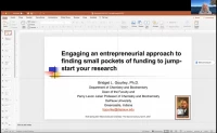 Thumbnail for Engaging an entrepreneurial approach to finding small pockets of funding to jump-start your research