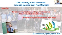 Thumbnail for Discrete oligomeric materials; lessons learned from Ken Wagener