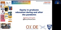 Thumbnail for Equity in graduate education during and after the pandemic
