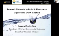 Thumbnail for Removal of selenate by periodic mesoporous organosilica materials