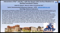 Thumbnail for Density functional theory modeling of Ba2+ and SO42- adsorption onto the quartz (101) surface