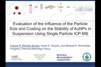 Thumbnail for Evaluation of the influence of the particle size and coating on the stability of AuNPs in suspension using single particle ICP-MS