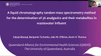 Thumbnail for A liquid chromatography tandem mass spectrometry method for the determination of 36 analgesics and their metabolites in wastewater influent