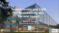 Thumbnail for Nanomaterials and light for sustainability and societal impact