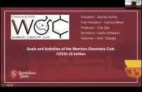 Thumbnail for Goals and activities of the warriors chemistry club: COVID-19 edition