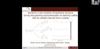 Thumbnail for Dynamic in-situ variation of backbone structure during ring-opening copolymerization of carbonyl sulfide with an oxetane derived from D-xylose