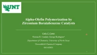 Thumbnail for Olefin polymerization by zirconium boratabenzene catalysts