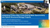 Thumbnail for Integrating protein-RNA cross-linking mass spectrometry into hybrid structural biology projects