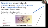 Thumbnail for Transformer-based neural networks capture organic chemistry grammar from unsupervised learning of chemical reactions