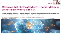 Thumbnail for Redox-neutral photocatalytic C−H carboxylation of arenes and styrenes with CO2