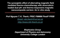 Thumbnail for The synergistic effect of alternating magnetic field mediated thermo-chemotherapy with doxorubicin loaded dual pH- and thermo-responsive magnetic nanocomposite carriers: An in vitro study