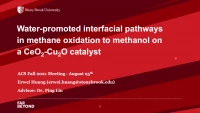 Thumbnail for Water-promoted interfacial pathways in methane oxidation to methanol on a CeO2-Cu2O catalyst