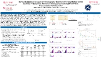 Thumbnail for Surface sampling and liquid chromatography mass spectrometry method for the analysis of quaternary ammonium compounds collected from public transportation vehicles in NJ