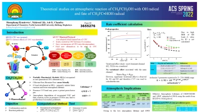 Thumbnail for Theoretical studies on atmospheric reaction of CH2FCH2OH with OH radical and fate of CH2FCHOH radical