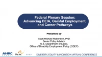 Thumbnail for Plenary Session - Federal Panel