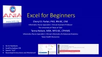 Thumbnail for Excel for Beginners